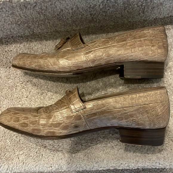 Brown Leather Tassel Loafers - Picture 4 of 7